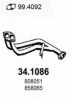 OPEL 90500562 Exhaust Pipe